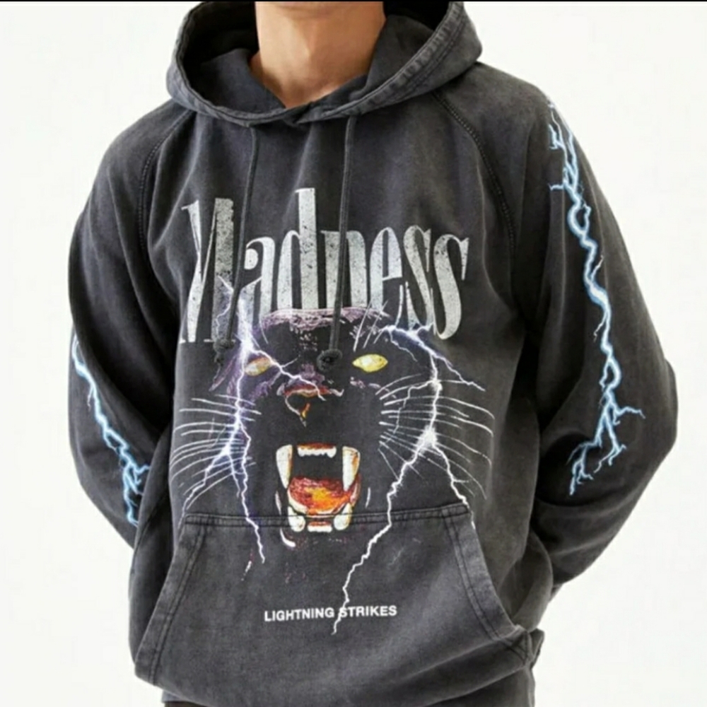 PacSun Washed Lightning Strikes Hoodie